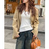 裏起毛ニットトップス Vネックリブニット | SUNSHINE CLOSET | 詳細画像15 