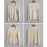 裏起毛ニットトップス Vネックリブニット | SUNSHINE CLOSET | 詳細画像22 