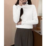 裏起毛 ハイネックニットトップスフリル襟 | SUNSHINE CLOSET | 詳細画像13 