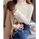 裏起毛 ハイネックニットトップスフリル襟 | SUNSHINE CLOSET | 詳細画像2 