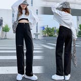 デニムストレートパンツ ダメージジーンス | SUNSHINE CLOSET | 詳細画像8 