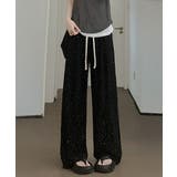 蝶柄ワイドパンツ ダメージロングパンツ夏 | SUNSHINE CLOSET | 詳細画像6 