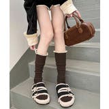 カシミヤ風 フリルロングソックス 暖かい | SUNSHINE CLOSET | 詳細画像1