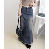 デニムロングスカート バックスリット韓国 | SUNSHINE CLOSET | 詳細画像13 