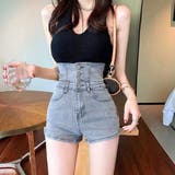 デニム ショートパンツ ハイウエスト美脚 | SUNSHINE CLOSET | 詳細画像1 
