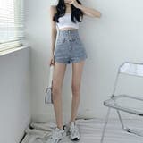 デニム ショートパンツ ハイウエスト美脚 | SUNSHINE CLOSET | 詳細画像5 