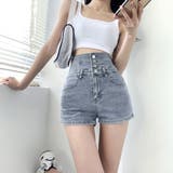 デニム ショートパンツ ハイウエスト美脚 | SUNSHINE CLOSET | 詳細画像7 