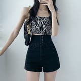 デニム ショートパンツ ハイウエスト美脚 | SUNSHINE CLOSET | 詳細画像9 