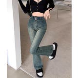 レトロ セミフレアデニムパンツレディース | SUNSHINE CLOSET | 詳細画像1 