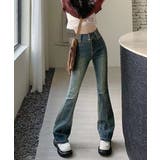 レトロ セミフレアデニムパンツレディース | SUNSHINE CLOSET | 詳細画像9 