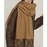 ドット柄 大判マフラーフリンジストール冬 | SUNSHINE CLOSET | 詳細画像1 