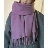 ドット柄 大判マフラーフリンジストール冬 | SUNSHINE CLOSET | 詳細画像16 