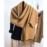 ドット柄 大判マフラーフリンジストール冬 | SUNSHINE CLOSET | 詳細画像3 