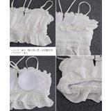 大人可愛い水着フェミニン 小胸盛れるシャーリング水着 ポコポコ素材スイムウェア | SUNSHINE CLOSET | 詳細画像19 