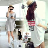 チュニックロンT 半袖 ロングtシャツ | ANGELCLOSET | 詳細画像1