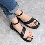 ブラック | サムリング トングサンダル レディース | SUNSHINE CLOSET