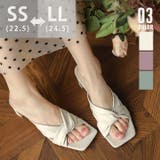 セットバックヒール サンダル レディース | SUNSHINE CLOSET | 詳細画像1 