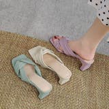 セットバックヒール サンダル レディース | SUNSHINE CLOSET | 詳細画像10 