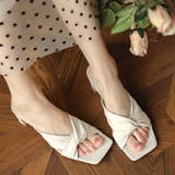 セットバックヒール サンダル レディース | SUNSHINE CLOSET | 詳細画像4 