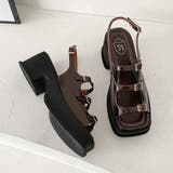 韓国 厚底 ヒールサンダル レディース | SUNSHINE CLOSET | 詳細画像11