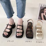 韓国 厚底 ヒールサンダル レディース | SUNSHINE CLOSET | 詳細画像2