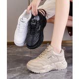 厚底ダッドスニーカー レースアップ 美脚 | ANGELCLOSET | 詳細画像10