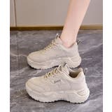 厚底ダッドスニーカー レースアップ 美脚 | ANGELCLOSET | 詳細画像11