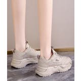 厚底ダッドスニーカー レースアップ 美脚 | ANGELCLOSET | 詳細画像12