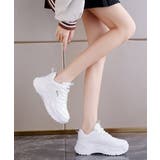 厚底ダッドスニーカー レースアップ 美脚 | ANGELCLOSET | 詳細画像7