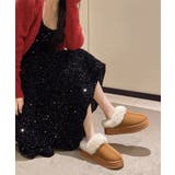 ファーサボサンダル厚底レディースモカシン | ANGELCLOSET | 詳細画像3