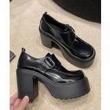 厚底ローファーレディース太ヒールパンプス | SUNSHINE CLOSET | 詳細画像13