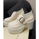 厚底ローファーレディース太ヒールパンプス | SUNSHINE CLOSET | 詳細画像14