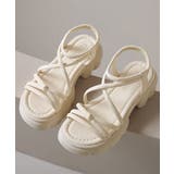 クロスストラップサンダルレディース厚底靴 | SUNSHINE CLOSET | 詳細画像20 