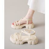 クロスストラップサンダルレディース厚底靴 | SUNSHINE CLOSET | 詳細画像9 