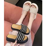 厚底サンダル パール付きフラットサンダル | SUNSHINE CLOSET | 詳細画像12