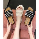 厚底サンダル パール付きフラットサンダル | SUNSHINE CLOSET | 詳細画像13