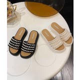 厚底サンダル パール付きフラットサンダル | SUNSHINE CLOSET | 詳細画像14
