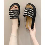 厚底サンダル パール付きフラットサンダル | SUNSHINE CLOSET | 詳細画像2
