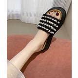厚底サンダル パール付きフラットサンダル | SUNSHINE CLOSET | 詳細画像4
