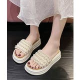 厚底サンダル パール付きフラットサンダル | SUNSHINE CLOSET | 詳細画像6
