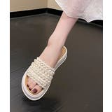 厚底サンダル パール付きフラットサンダル | SUNSHINE CLOSET | 詳細画像9