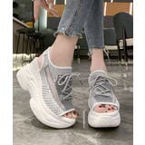 オープントゥスポーティーサンダル 厚底靴 | SUNSHINE CLOSET | 詳細画像3 