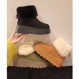 厚底ムートンブーツ 裏起毛ショートブーツ | SUNSHINE CLOSET | 詳細画像20