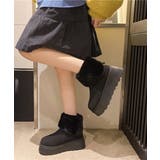 厚底ムートンブーツ 裏起毛ショートブーツ | SUNSHINE CLOSET | 詳細画像3
