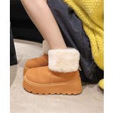 厚底ムートンブーツ 裏起毛ショートブーツ | SUNSHINE CLOSET | 詳細画像9