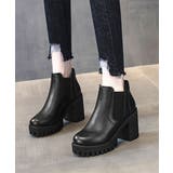 サイドゴアブーツチャンキーヒールブーティ | SUNSHINE CLOSET | 詳細画像1 