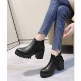 サイドゴアブーツチャンキーヒールブーティ | SUNSHINE CLOSET | 詳細画像10 