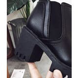 サイドゴアブーツチャンキーヒールブーティ | SUNSHINE CLOSET | 詳細画像19 