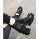 サイドゴアブーツチャンキーヒールブーティ | SUNSHINE CLOSET | 詳細画像2 