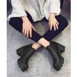 サイドゴアブーツチャンキーヒールブーティ | SUNSHINE CLOSET | 詳細画像4 